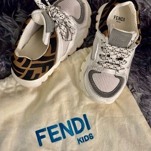 Toddler FENDI sneakers. toddler size 24 (8c). [usually for toddler age 2-3]